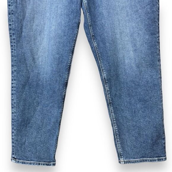 American Eagle Mom Jeans 16 R Women’s High Waisted Relaxed Fit Denim Dark Wash - Picture 4 of 12